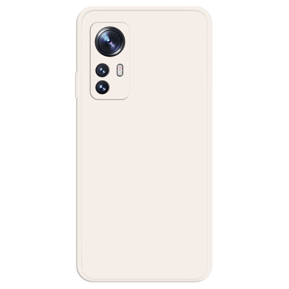 Avfaset anti-drop gummiert deksel for Xiaomi 12S / 12X / 12 - Beige