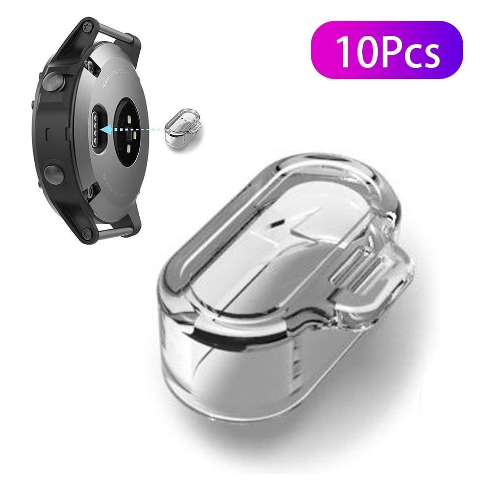 10 stk støvtett plugg for Garmin Watch - Gjennomsiktig
