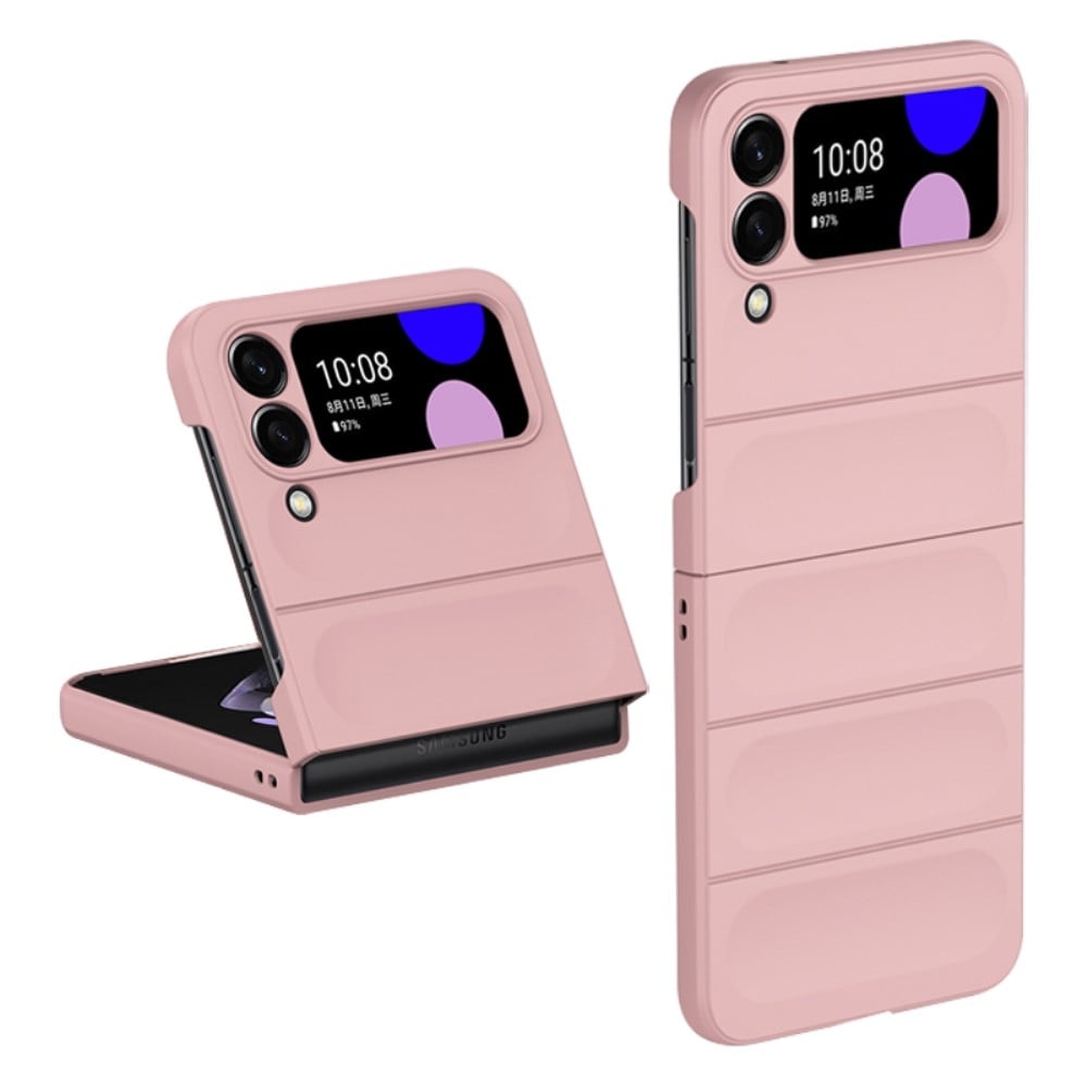 Mjukt greppformat Samsung Galaxy Z Flip4 skal - Rosa