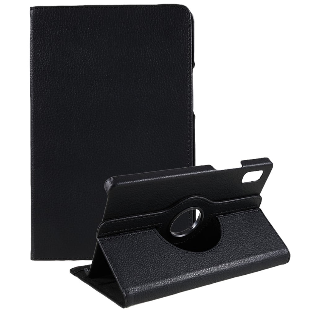 Lenovo Tab M9 enkelt läderfodral med elastiskt band - Svart