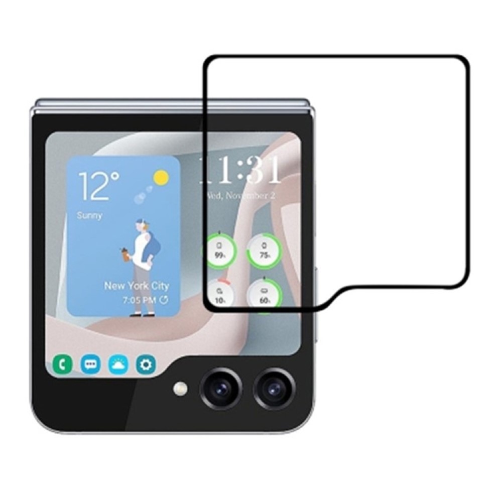 Samsung Galaxy Z Flip5 skärmskydd med hög beröringskänslighet
