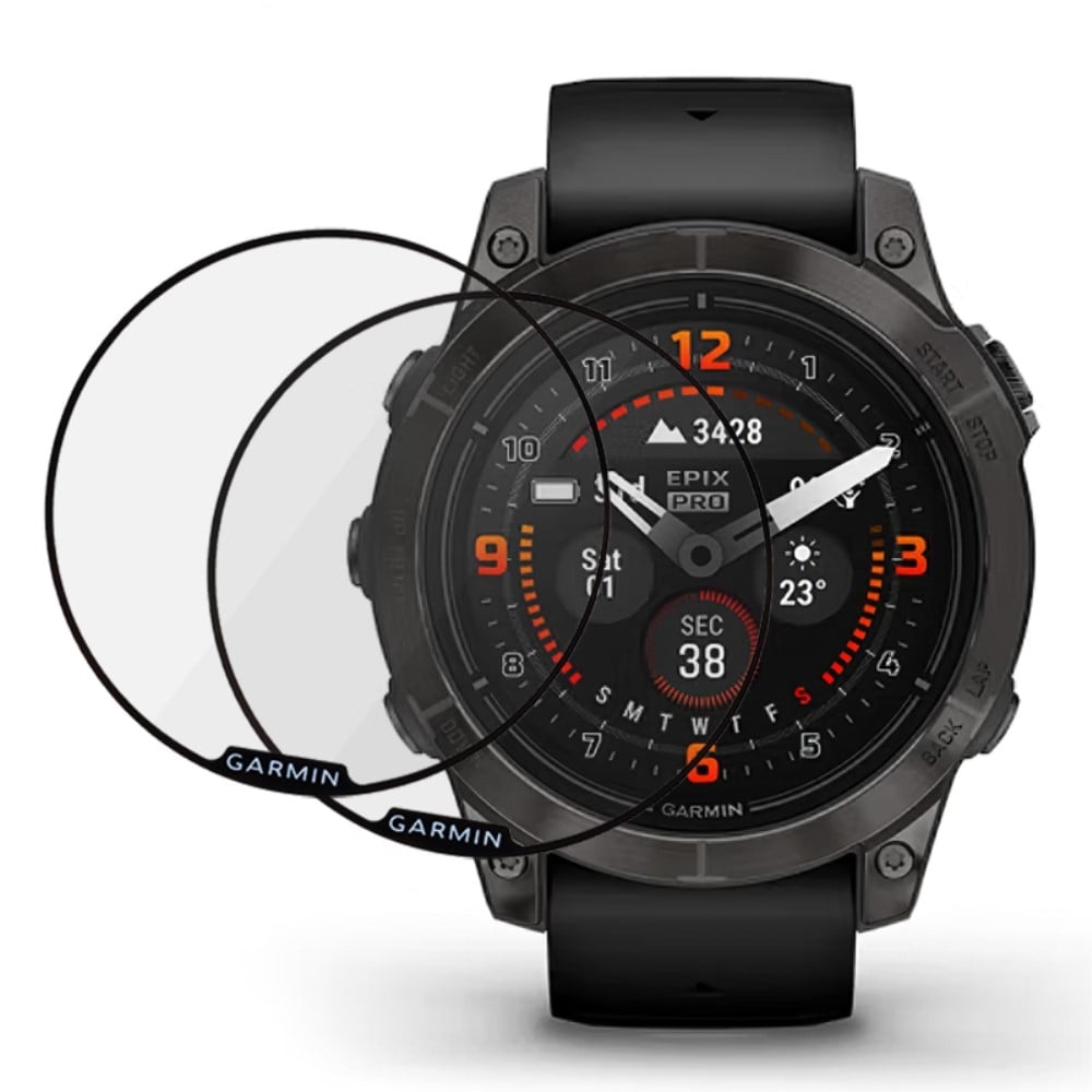 2 stk Garmin Epix Pro (51 mm) HD-skjermbeskytter