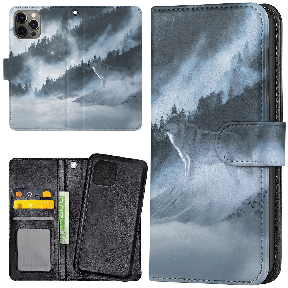 iPhone 15 Pro Max - Plånboksfodral/Skal Arctic Wolf