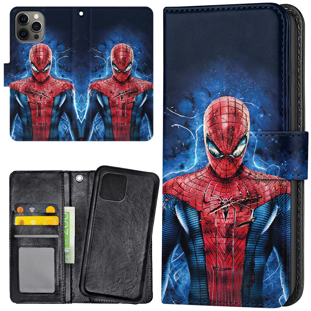 iPhone 15 Pro Max - Plånboksfodral/Skal Spiderman