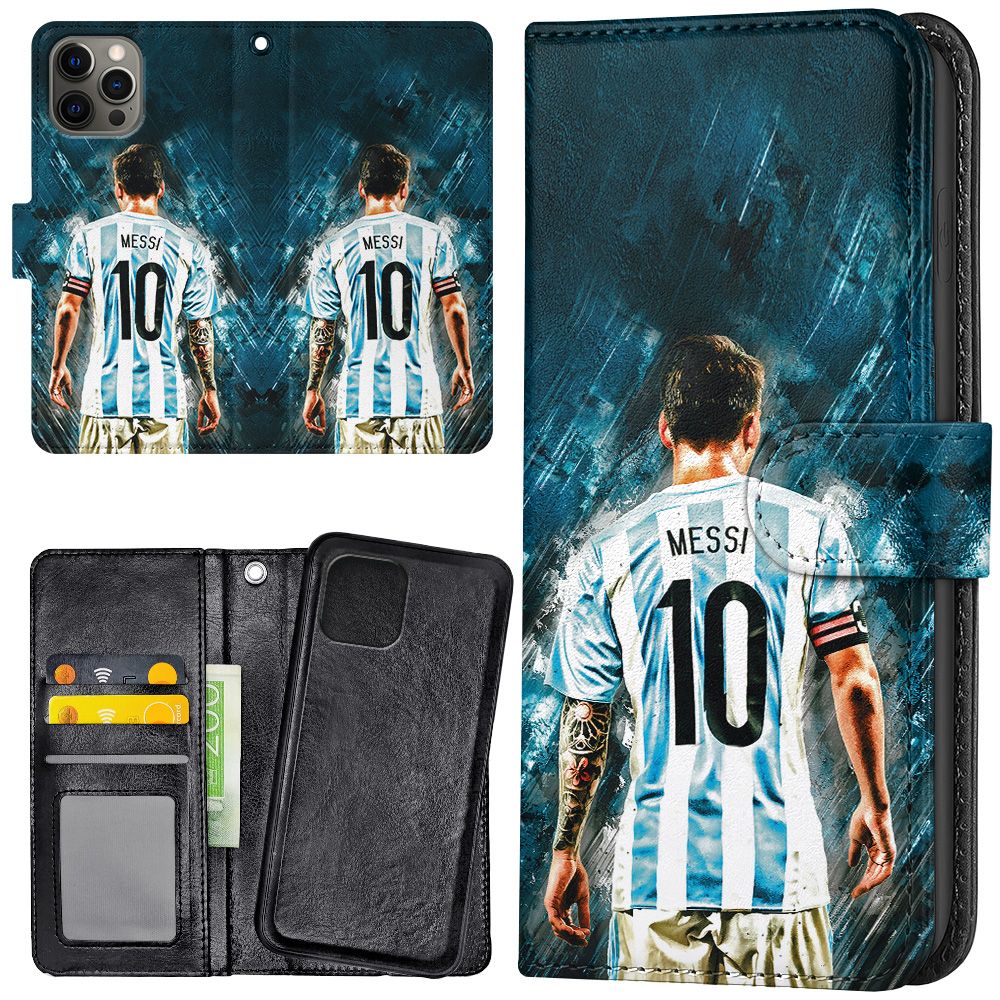 iPhone 15 Pro Max - Plånboksfodral/Skal Messi