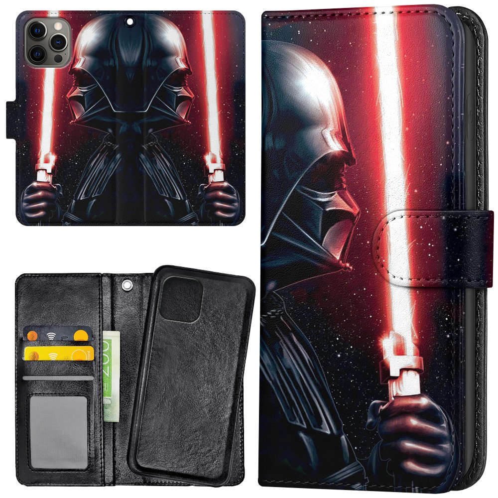 iPhone 15 Pro Max - Plånboksfodral/Skal Darth Vader