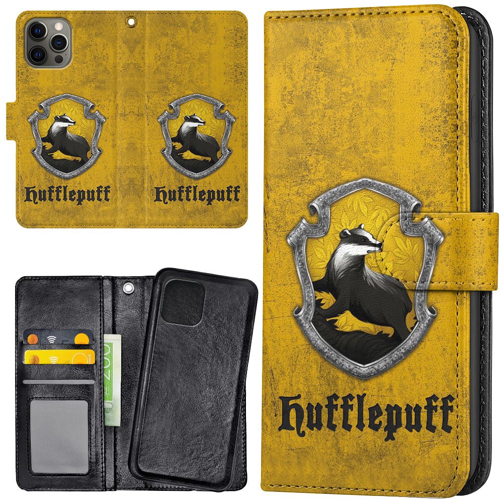 iPhone 15 Pro - Plånboksfodral/Skal Harry Potter Hufflepuff