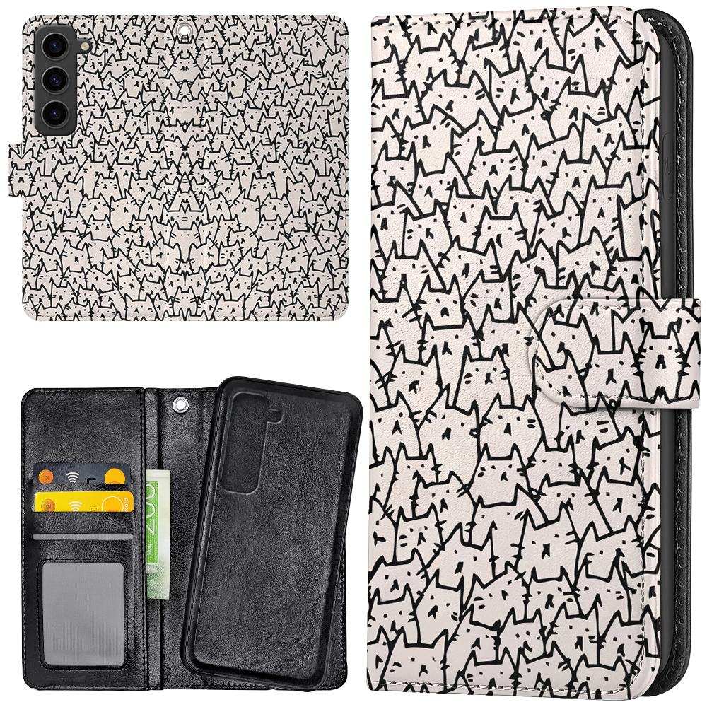 Galaxy S23 Plus - Plånboksfodral/Skal Kattgrupp