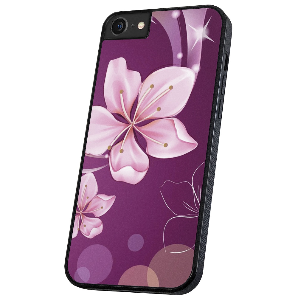iPhone 6/7/8 Plus - Skal/Mobilskal Vit Blomma