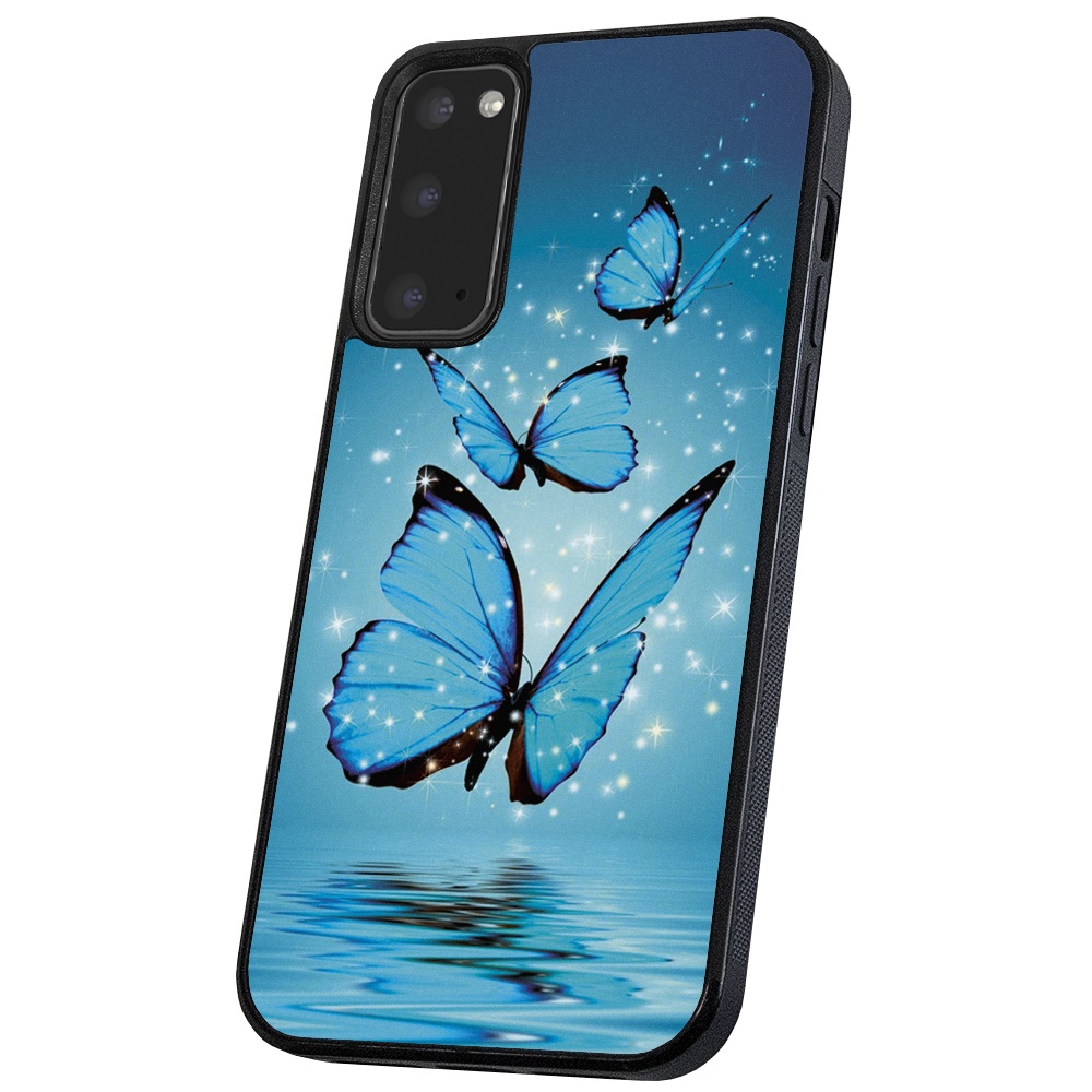 Galaxy S9 - Skal/Mobilskal Glittrande Fjärilar