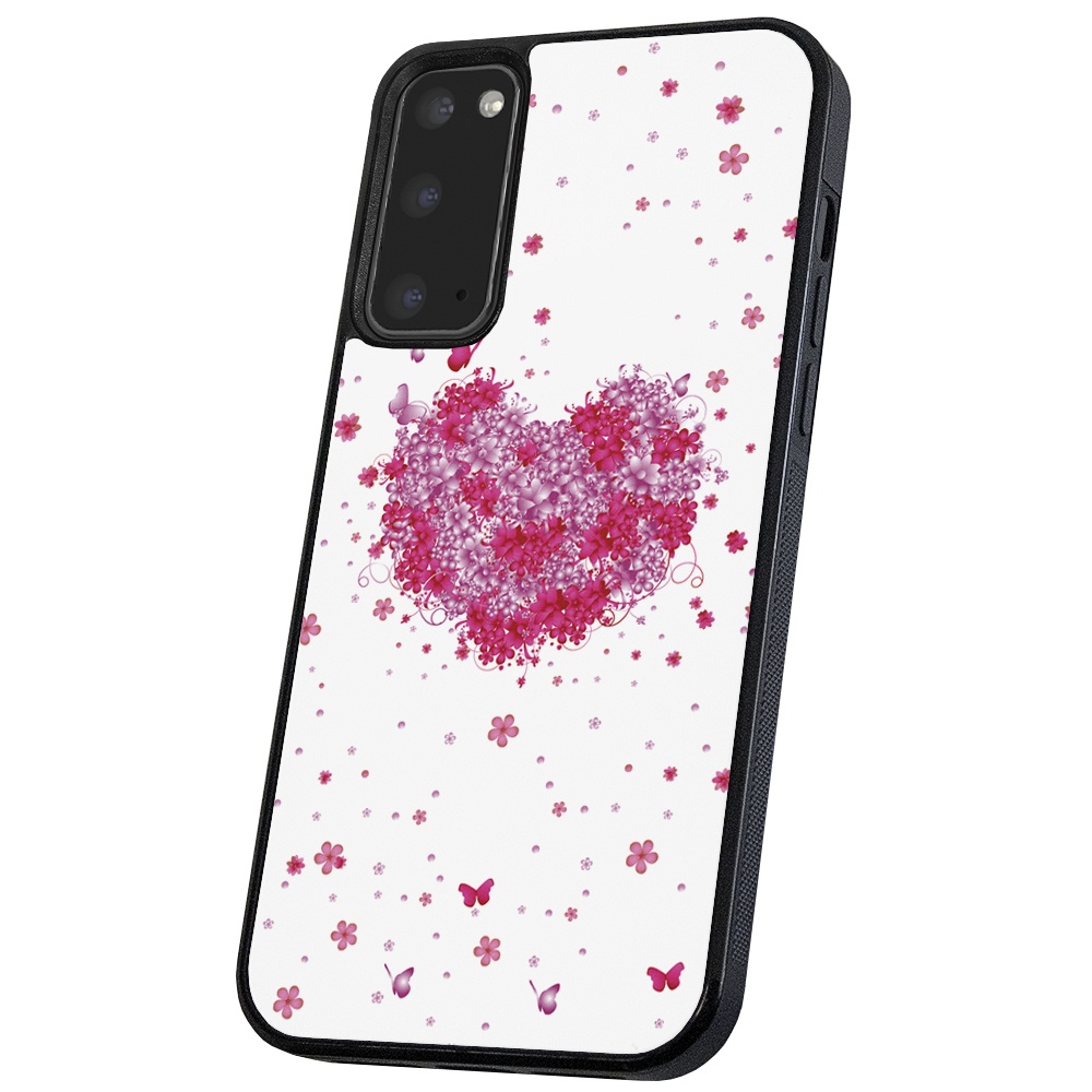 Galaxy S10 - Skal/Mobilskal Blomhjärta
