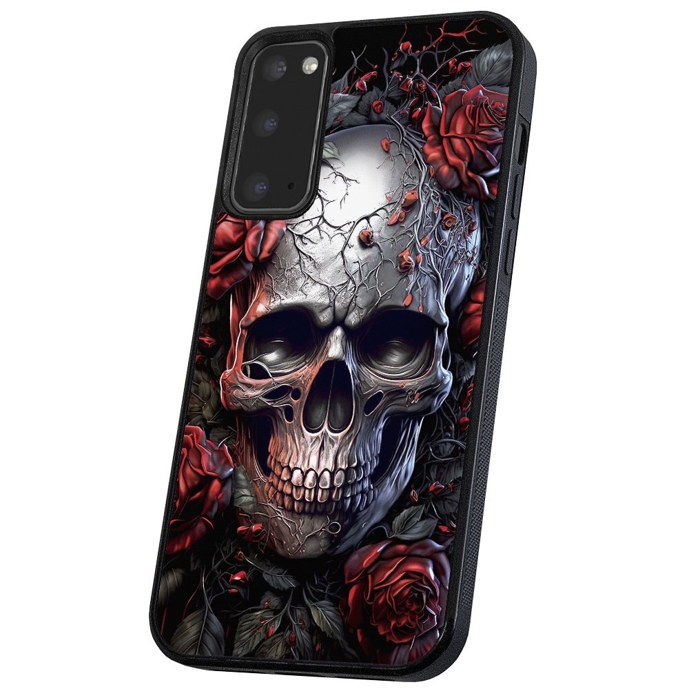 Galaxy S10 - Skal/Mobilskal Skull Roses