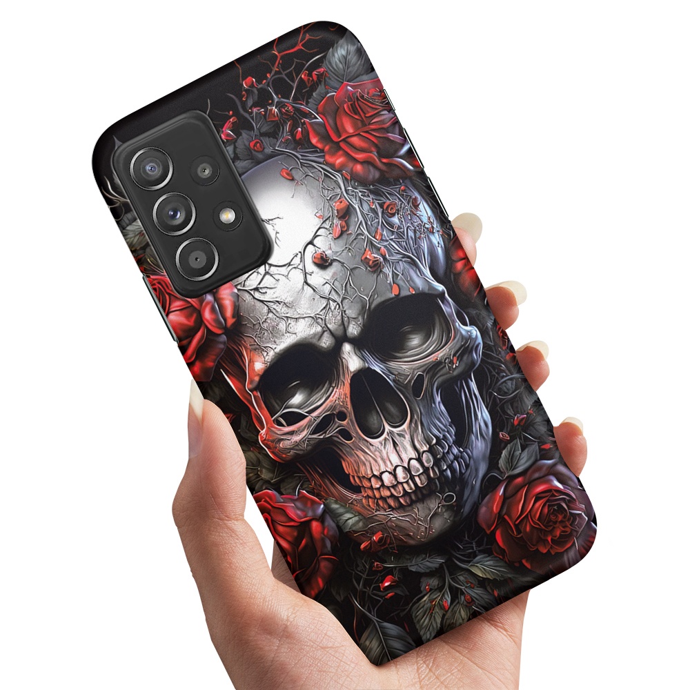 Skal / Mobilskal till Samsung Galaxy A52 / A52s - Skull Roses