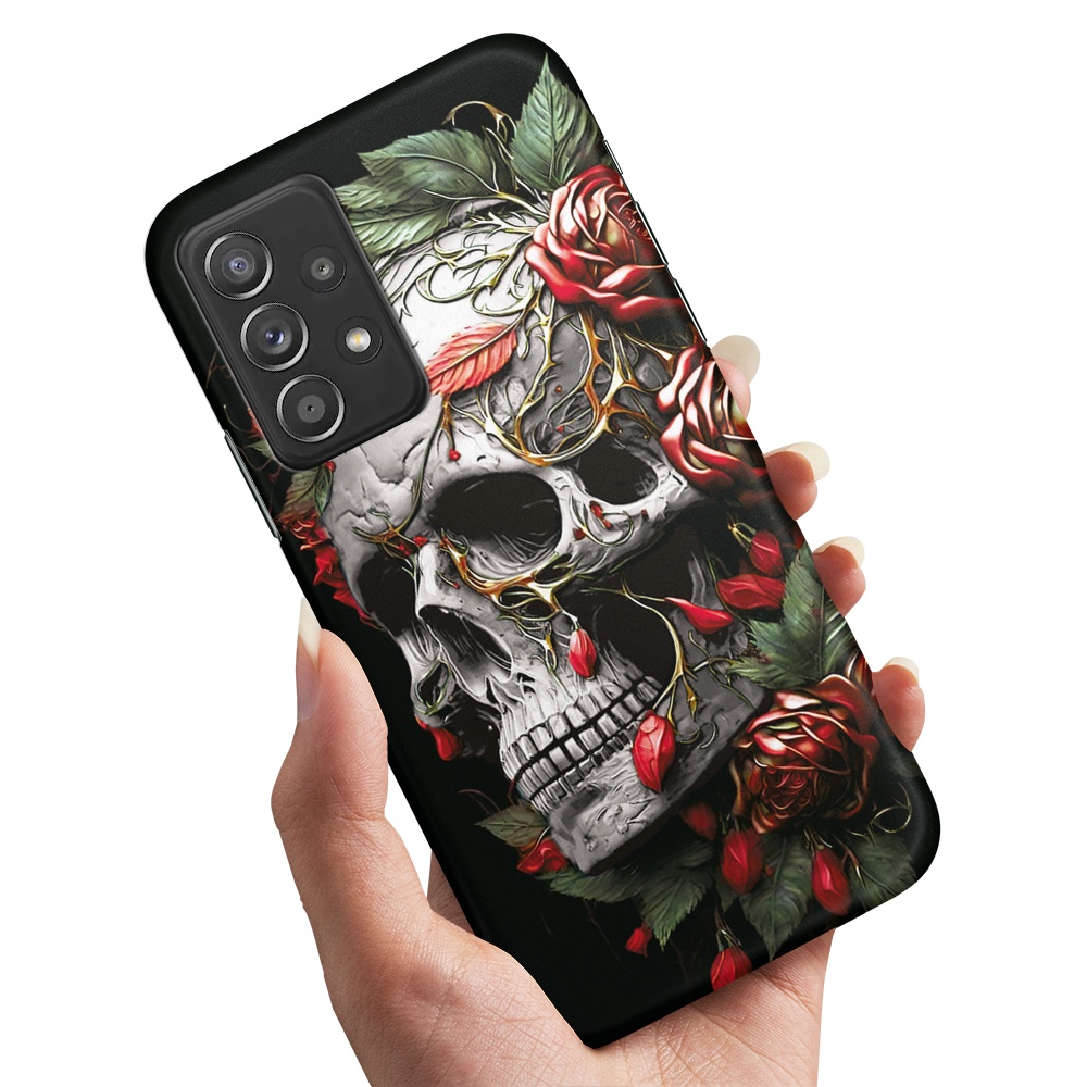Skal / Mobilskal till Samsung Galaxy A53 - Skull Roses
