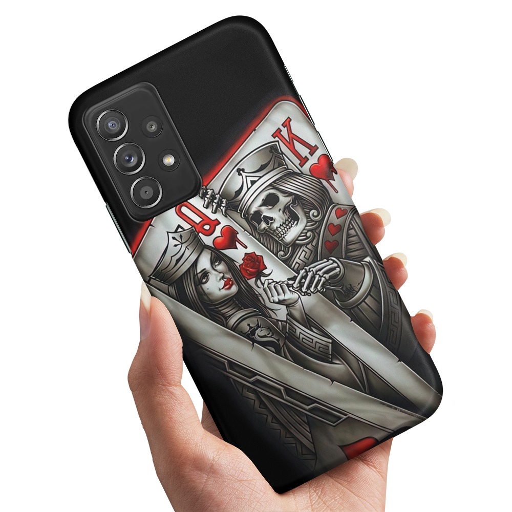 Skal / Mobilskal till Samsung Galaxy A53 - King Queen Kortlek