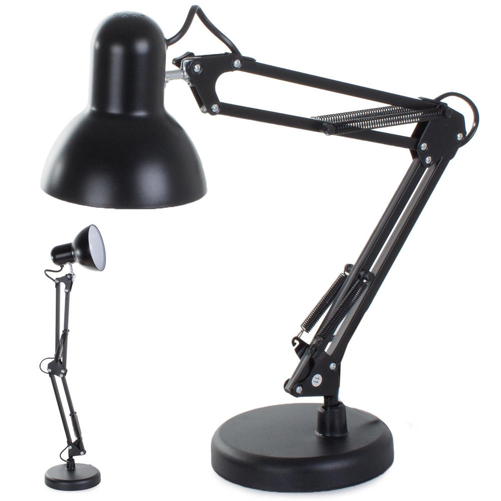 Skrivbordslampa med Arm - LED Bordslampa - Black