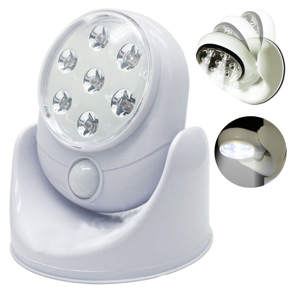Trådlös LED-lampa med Rörelsesensor - 360° rotation