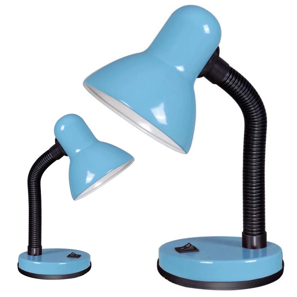 Skrivebordslampe Bøjelig - LED Bordlampe - Blue