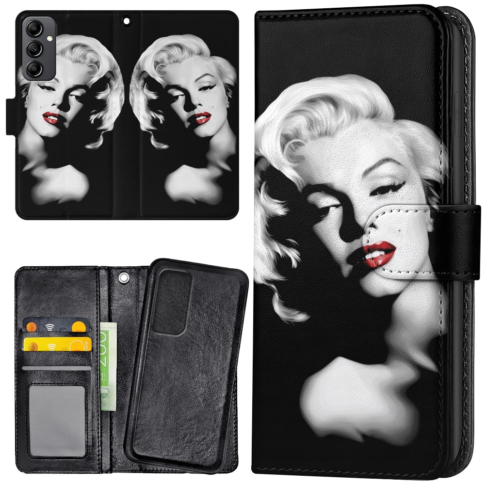Galaxy S24 Plus - Plånboksfodral/Skal Marilyn Monroe