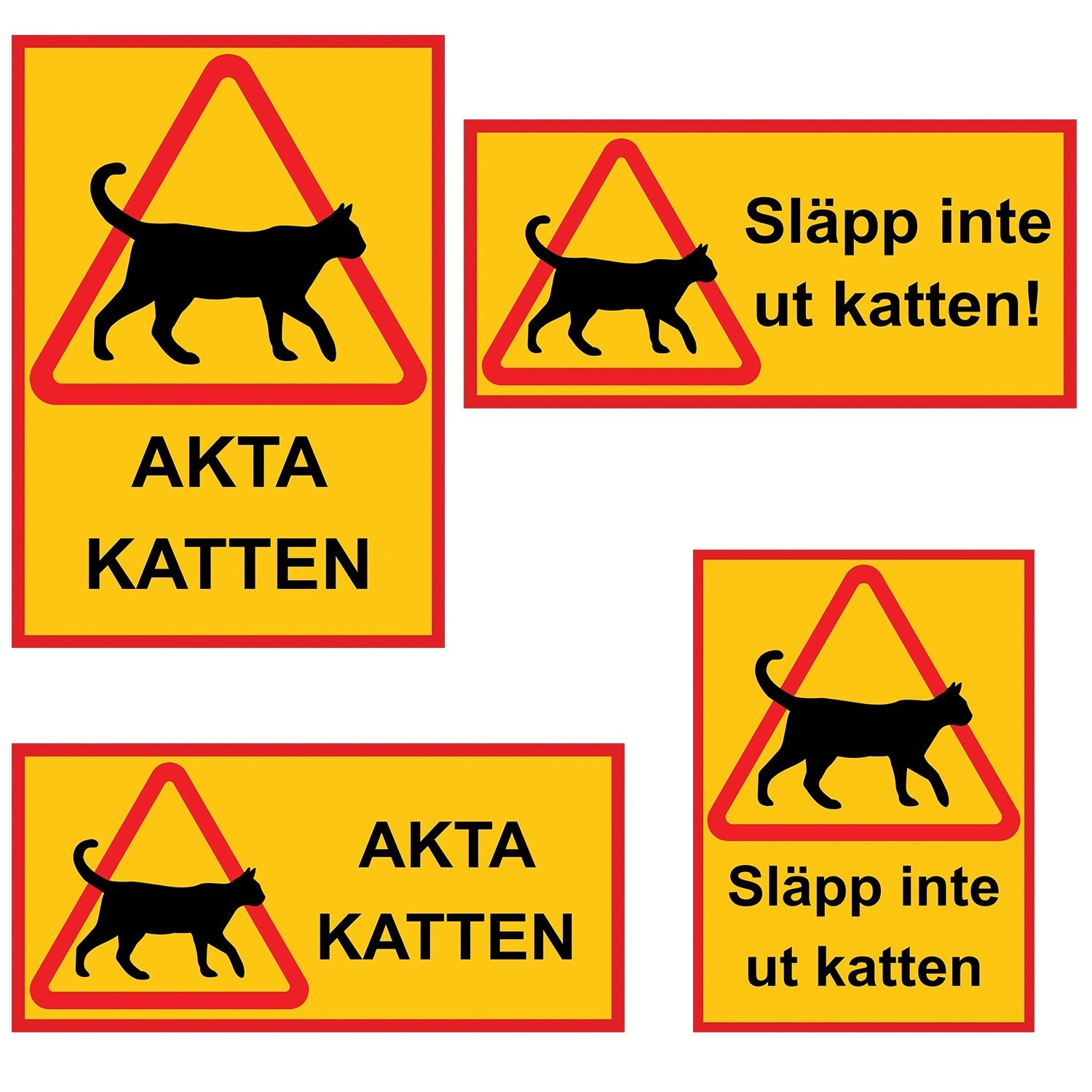 Kissan kyltti / Varoituskyltti Kissa - Kyltti
