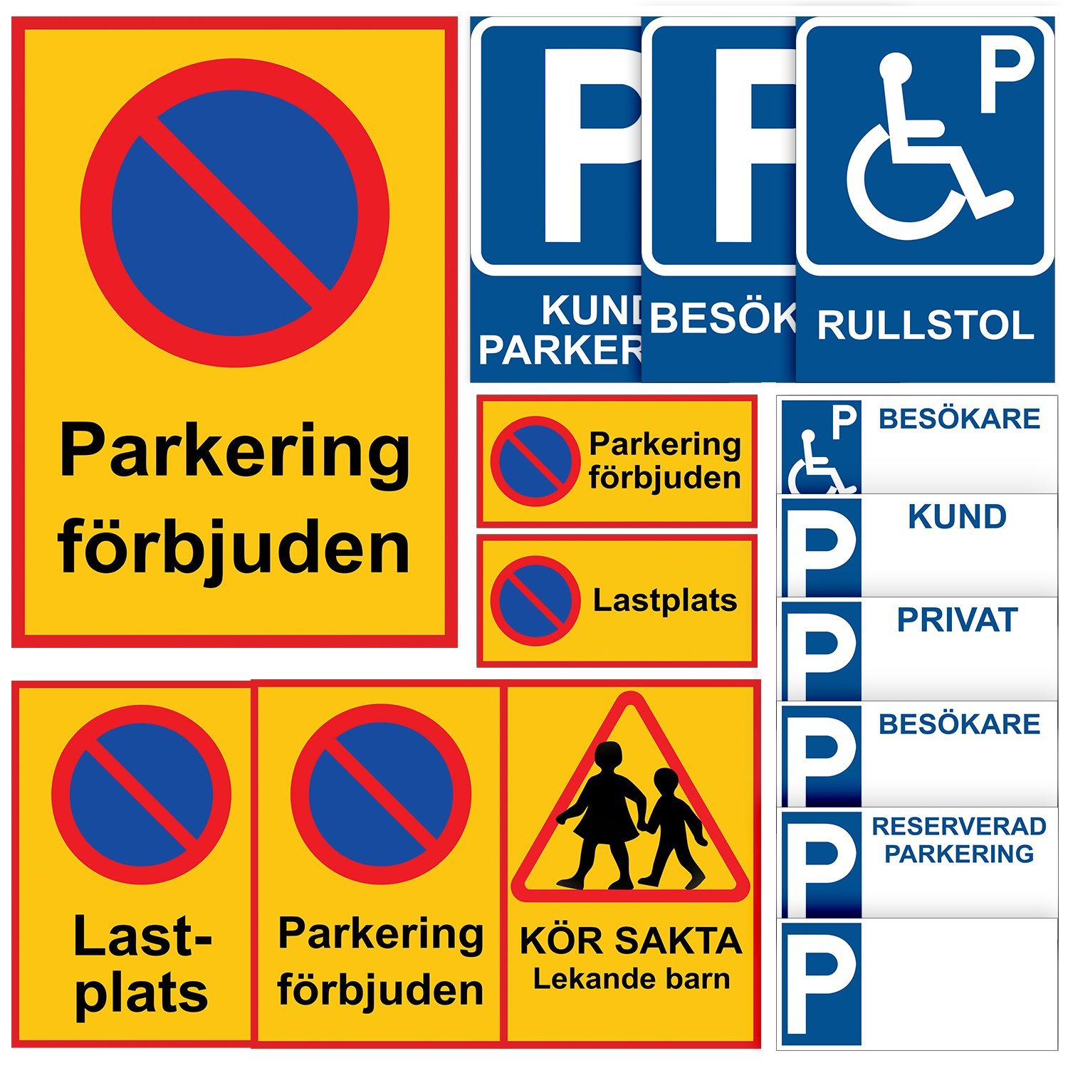Pysäköintimerkki / Pysäköintivaroitusmerkki / Liikennemerkki