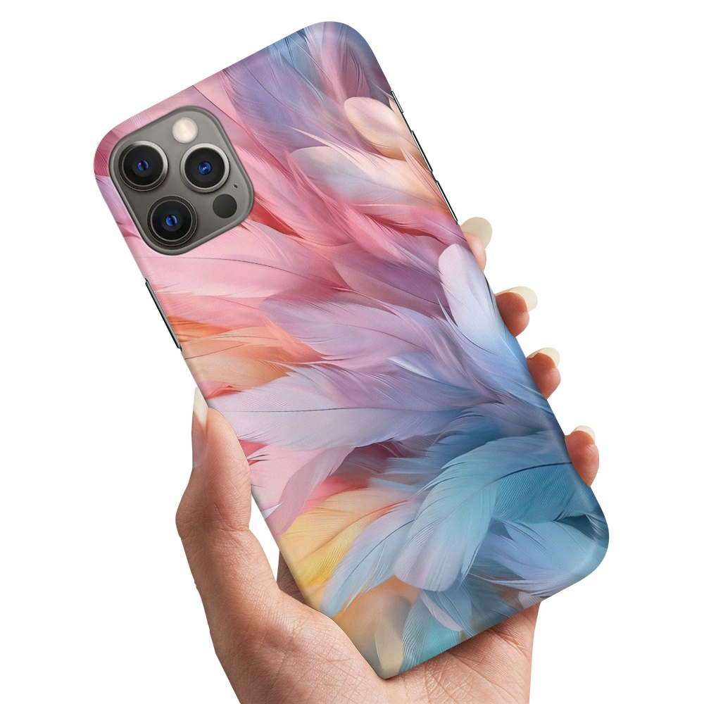 Skal / Mobilskal till iPhone 12 Pro Max - Feathers