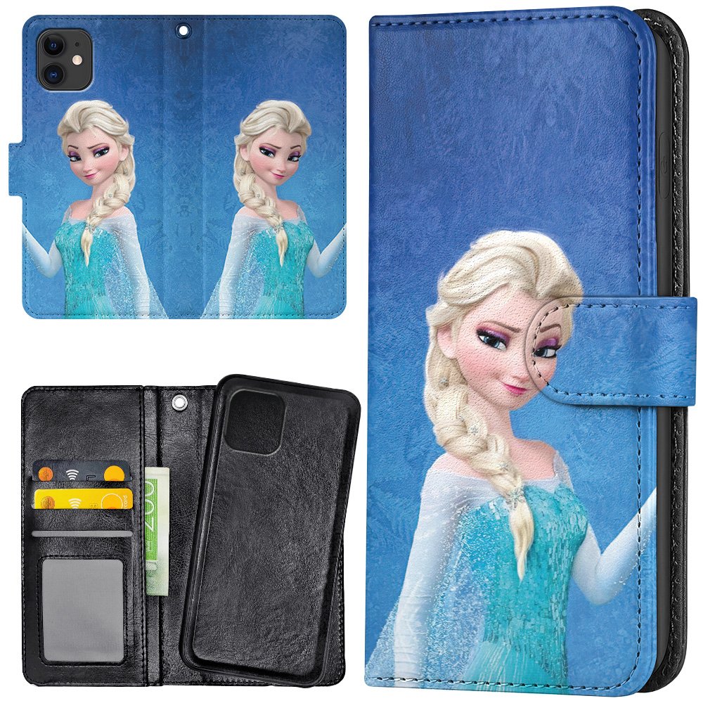 iPhone 12 Mini - Plånboksfodral/Skal Frozen Elsa