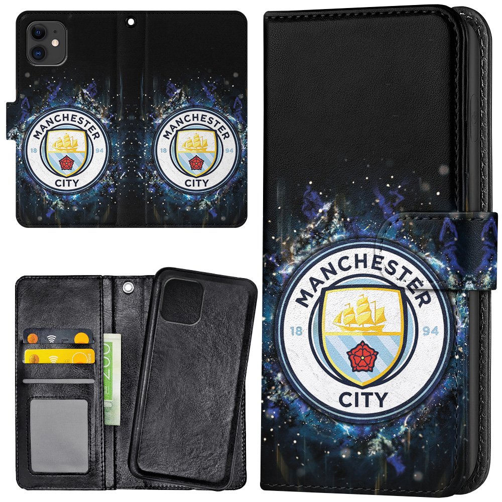 iPhone 12/12 Pro - Plånboksfodral/Skal Manchester City