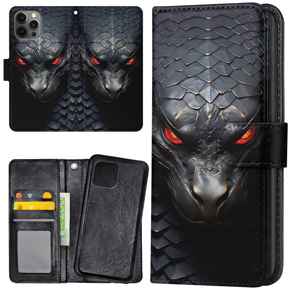iPhone 14 Pro - Plånboksfodral/Skal Snake