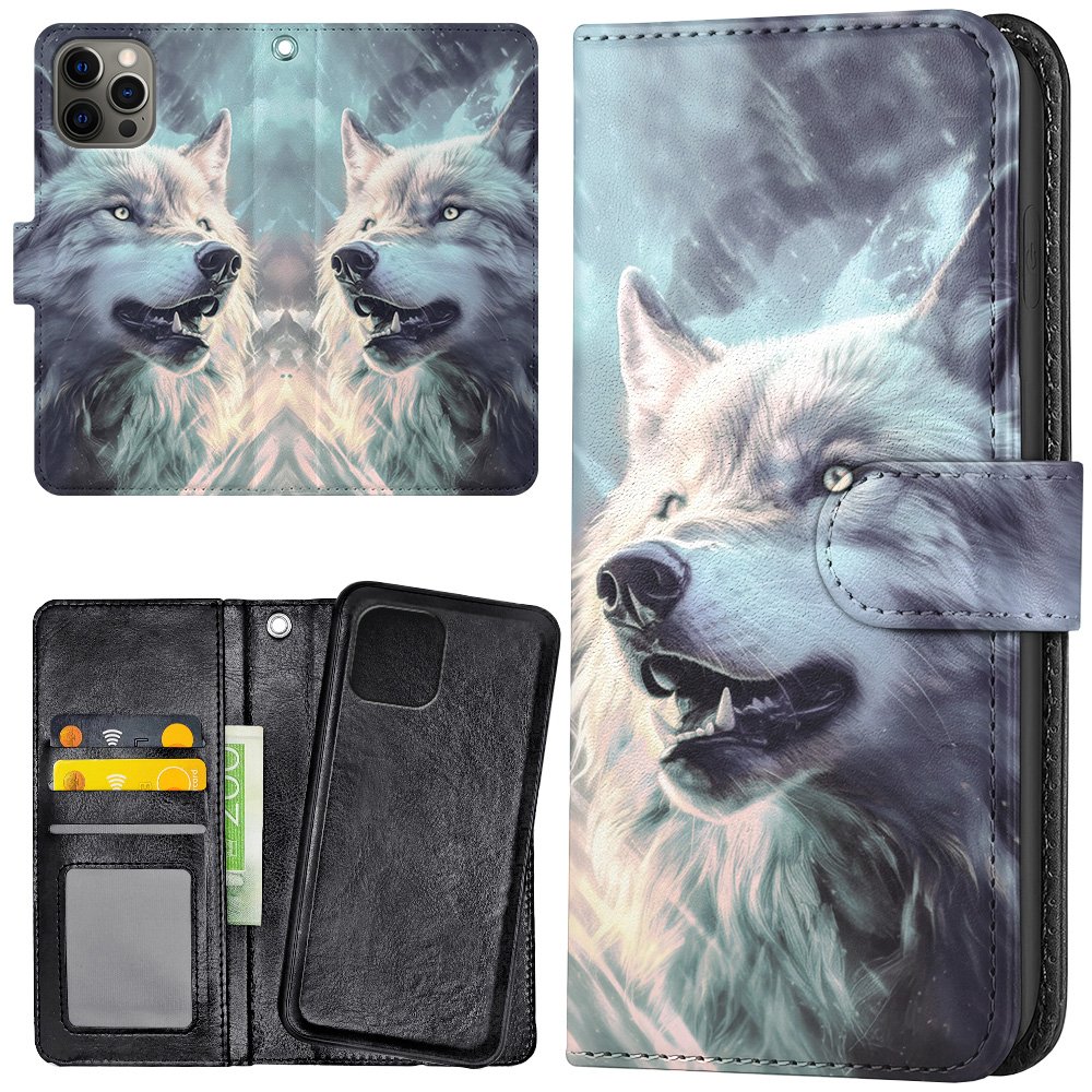 iPhone 15 Pro Max - Plånboksfodral/Skal Wolf