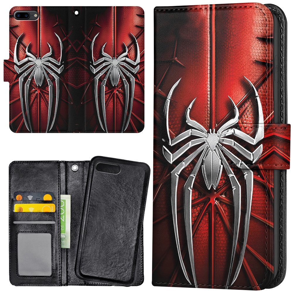 iPhone 7/8 Plus - Plånboksfodral/Skal Spiderman