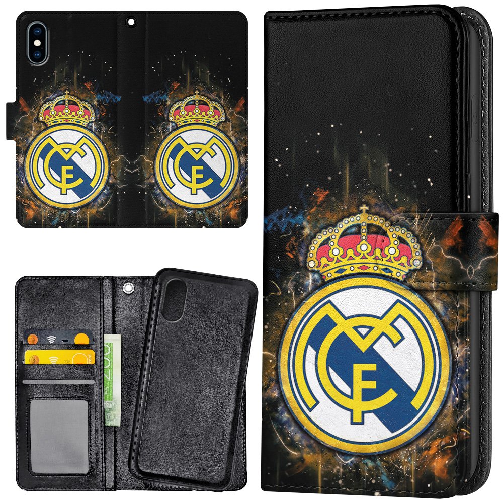 iPhone XR - Plånboksfodral/Skal Real Madrid