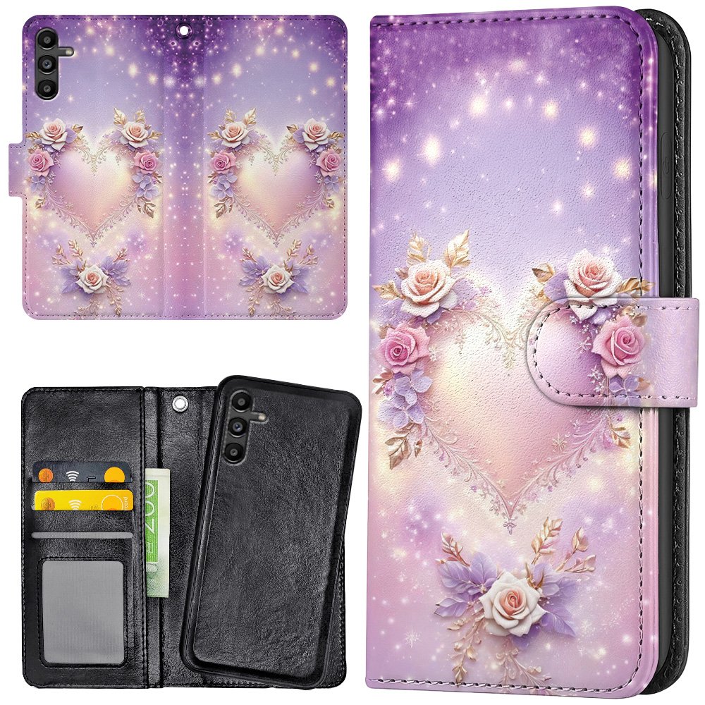 Galaxy A13 /A04s - Plånboksfodral/Skal Heart