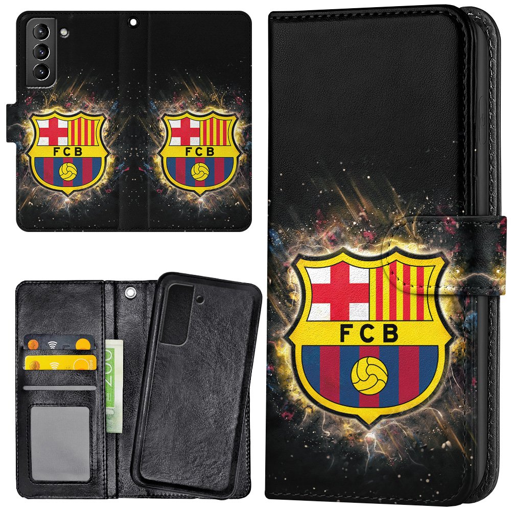 Galaxy S22 Plus - Plånboksfodral/Skal FC Barcelona