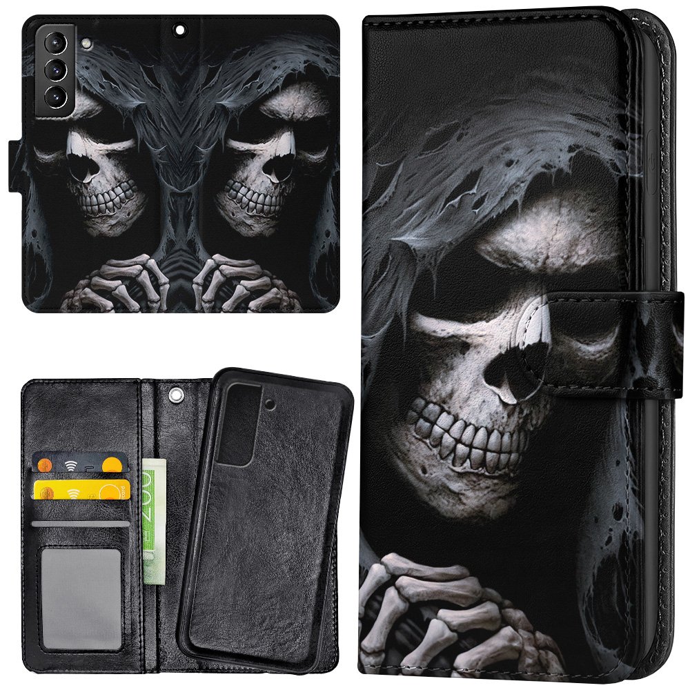 Galaxy S22 Plus - Plånboksfodral/Skal Grim Reaper