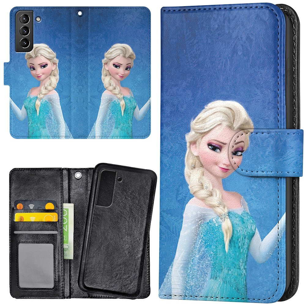 Galaxy S22 Plus - Plånboksfodral/Skal Frozen Elsa