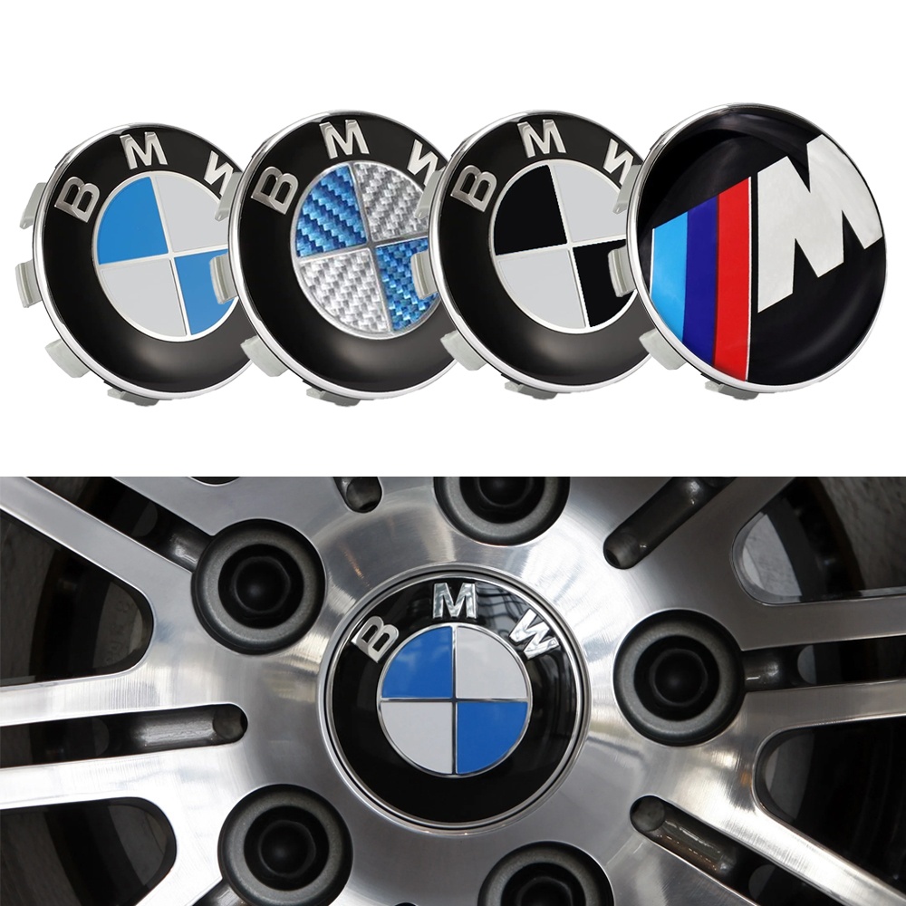 BMW Senterkopper / Hjulnav Bil Emblem - 4-pak - 68 mm