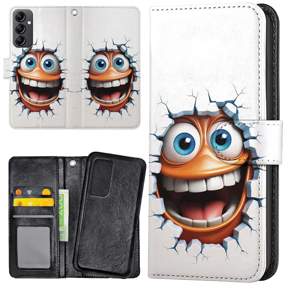 Galaxy A15 - Plånboksfodral/Skal Emoji