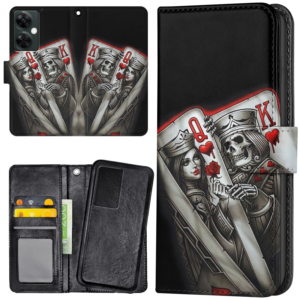 OnePlus Nord CE 3 Lite 5G - Plånboksfodral/Skal King Queen Kortlek