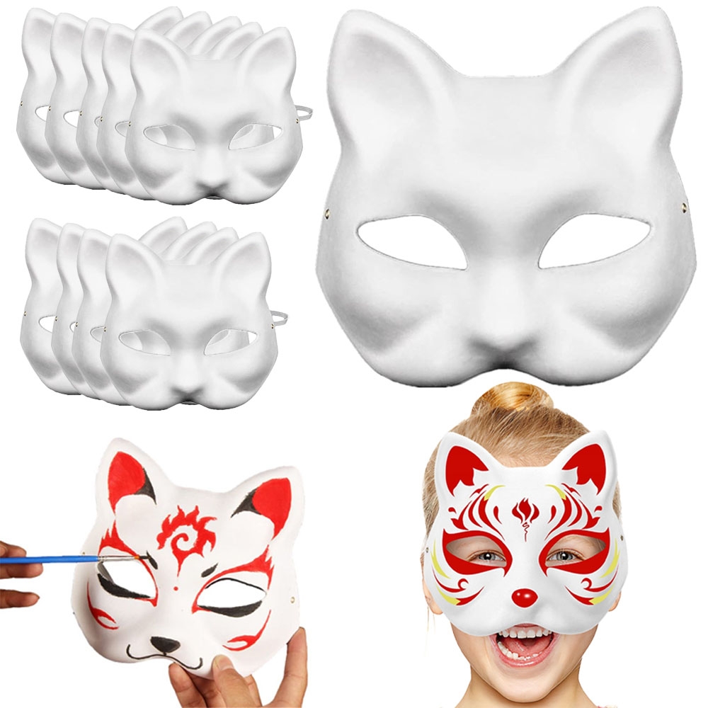 10-Pack - DIY Kattmask / Therian Mask