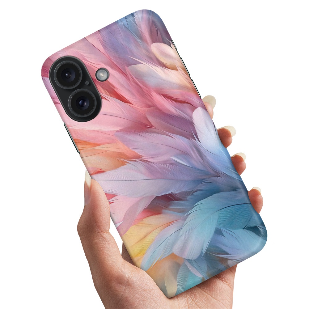 Skal / Mobilskal till iPhone 16 - Feathers