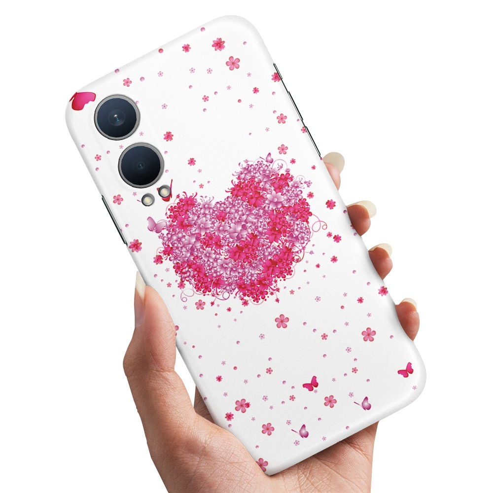 OnePlus Nord CE4 Lite 5G - Deksel/Mobildeksel Blomsterhjerte