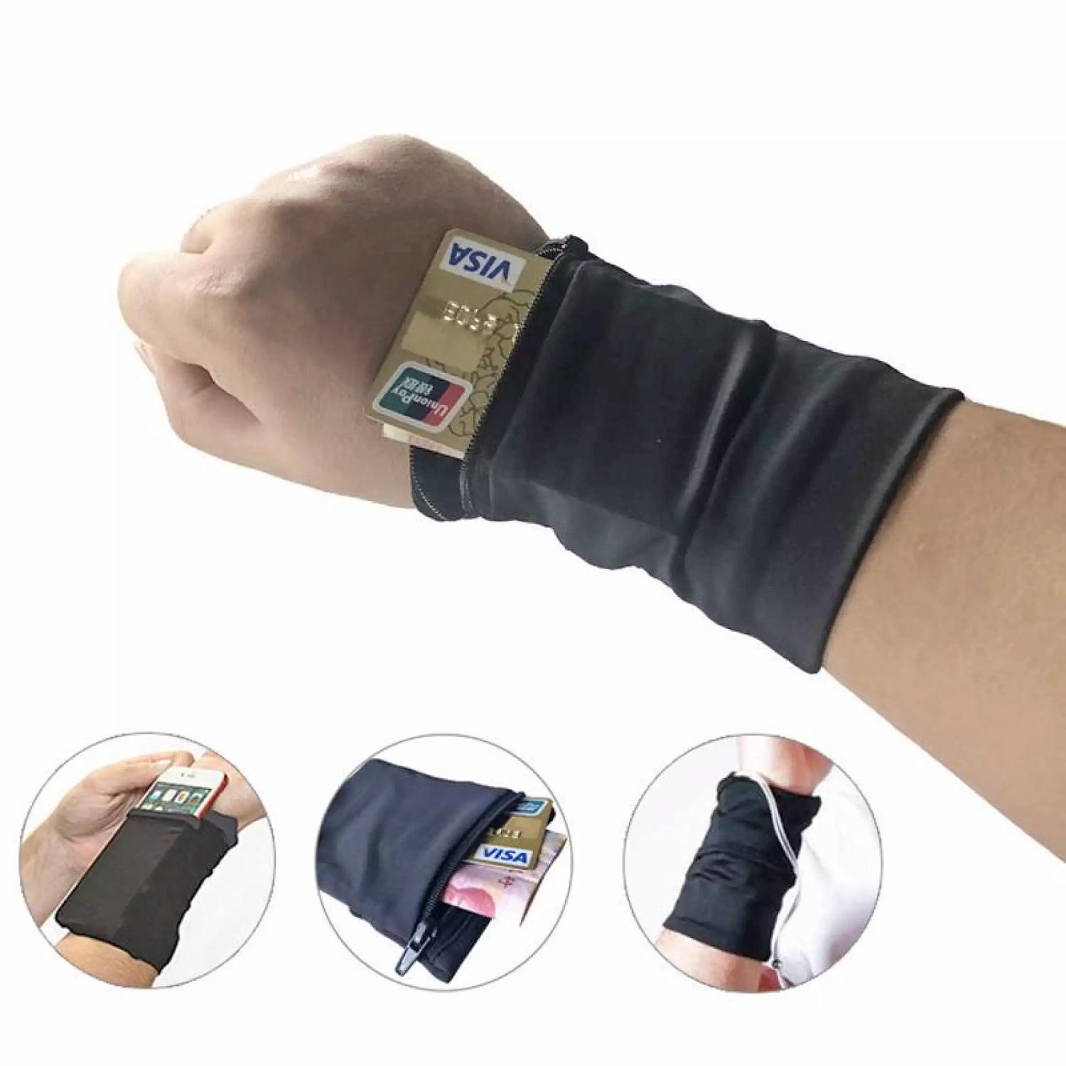 Sportarmband med Fack / Armband för Mobil, nycklar, pengar m.m.