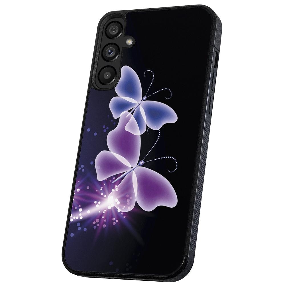 Samsung Galaxy A16 - Skal/Mobilskal Lila Fjärilar