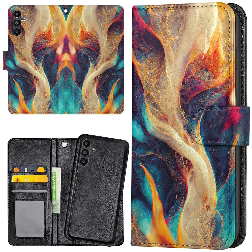 Samsung Galaxy A16 4G/5G - Plånboksfodral/Skal Abstrakt Mönster