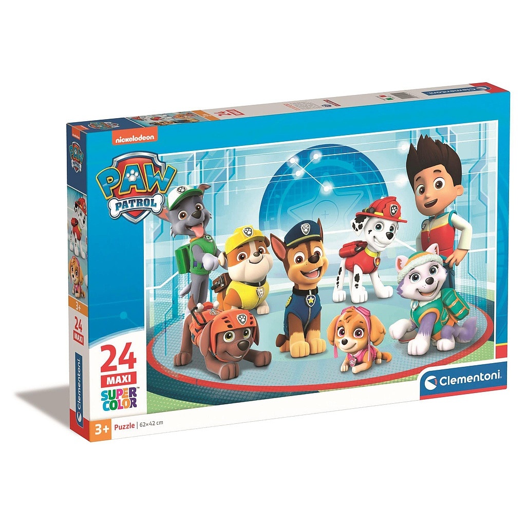 Paw Patrol Uppdragskontroll 24-Bitars Maxi Pussel