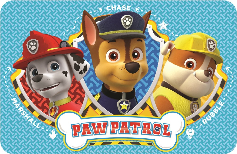 Paw Patrol Trio bordstablett 43x28 cm – Perfekt för barnens måltider!