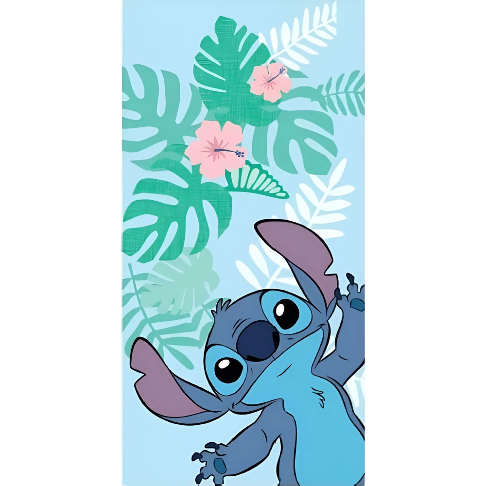 Disney Lilo & Stitch badehåndkle, strandhåndkle 70x140 cm (Hurtigtørkende)