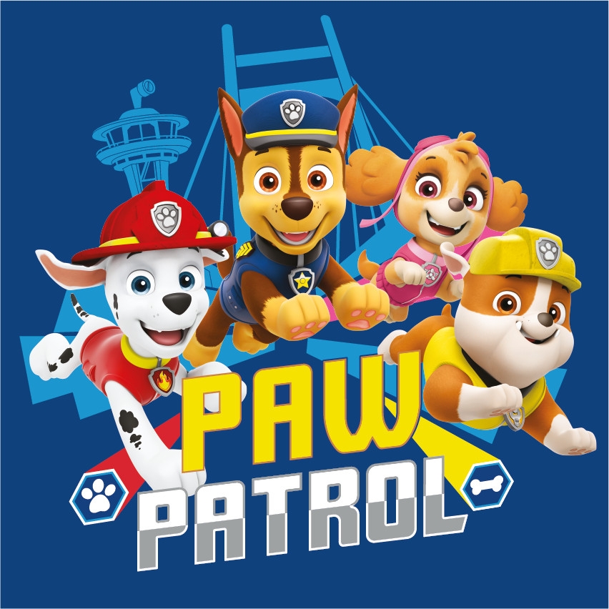 Paw Patrol Team Håndkle - Ansiktshåndkle og Badehåndkle (30x30 cm)
