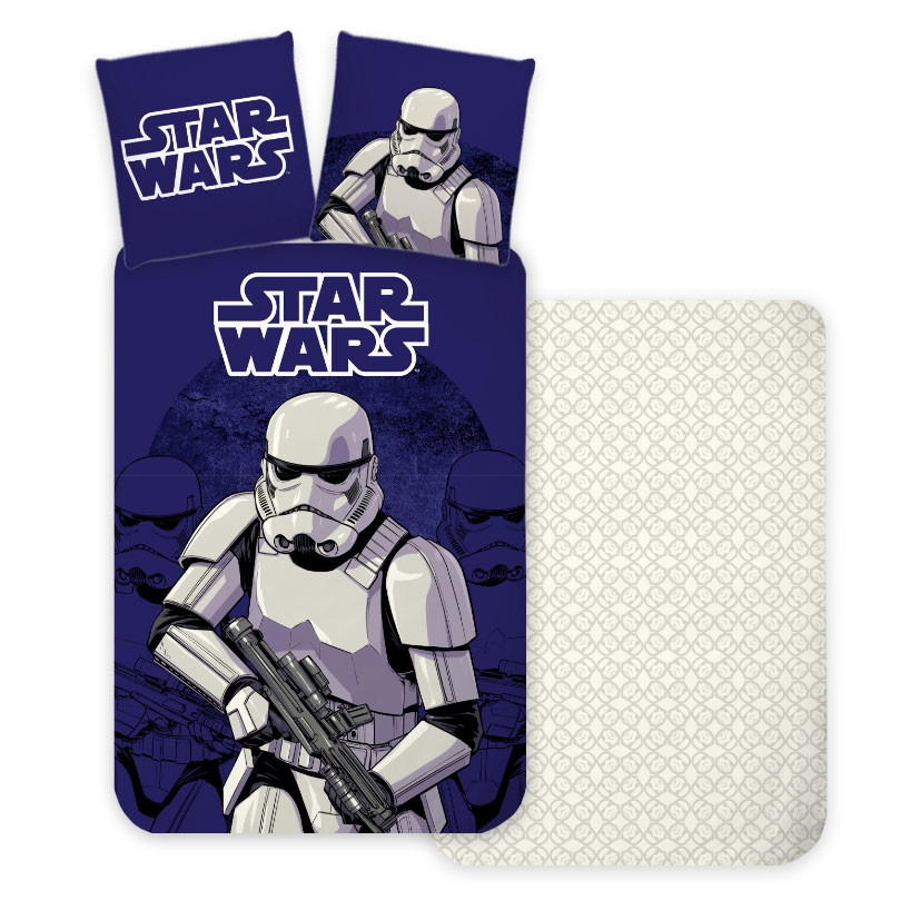 Star Wars Stormtrooper barnelaken sett 100x135 cm, 40x60 cm - Sengen for små eventyrere